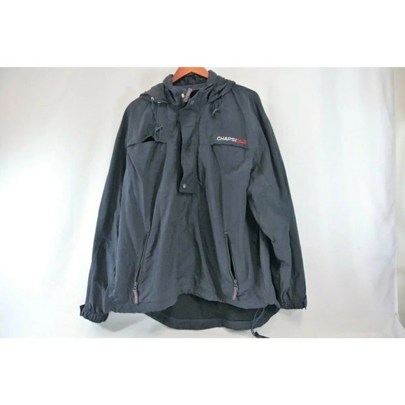 Chaps Ralph Lauren Half Zip Pullover  Windbreaker Mens Large Navy Blue Vtg 90s - Picture 1 of 10